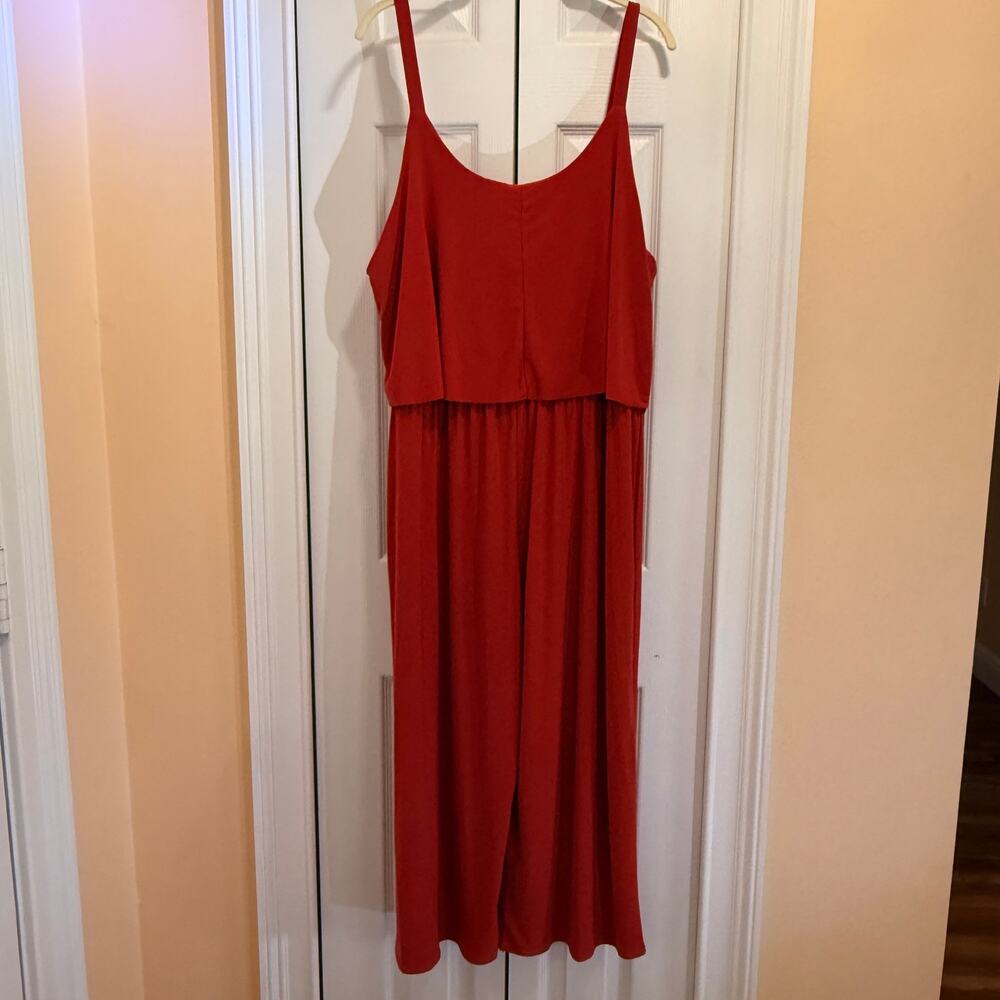 Naif sleeveless popover jumpsuit wide leg 5% spandex comfortable stretchy fit - Picture 2 of 6